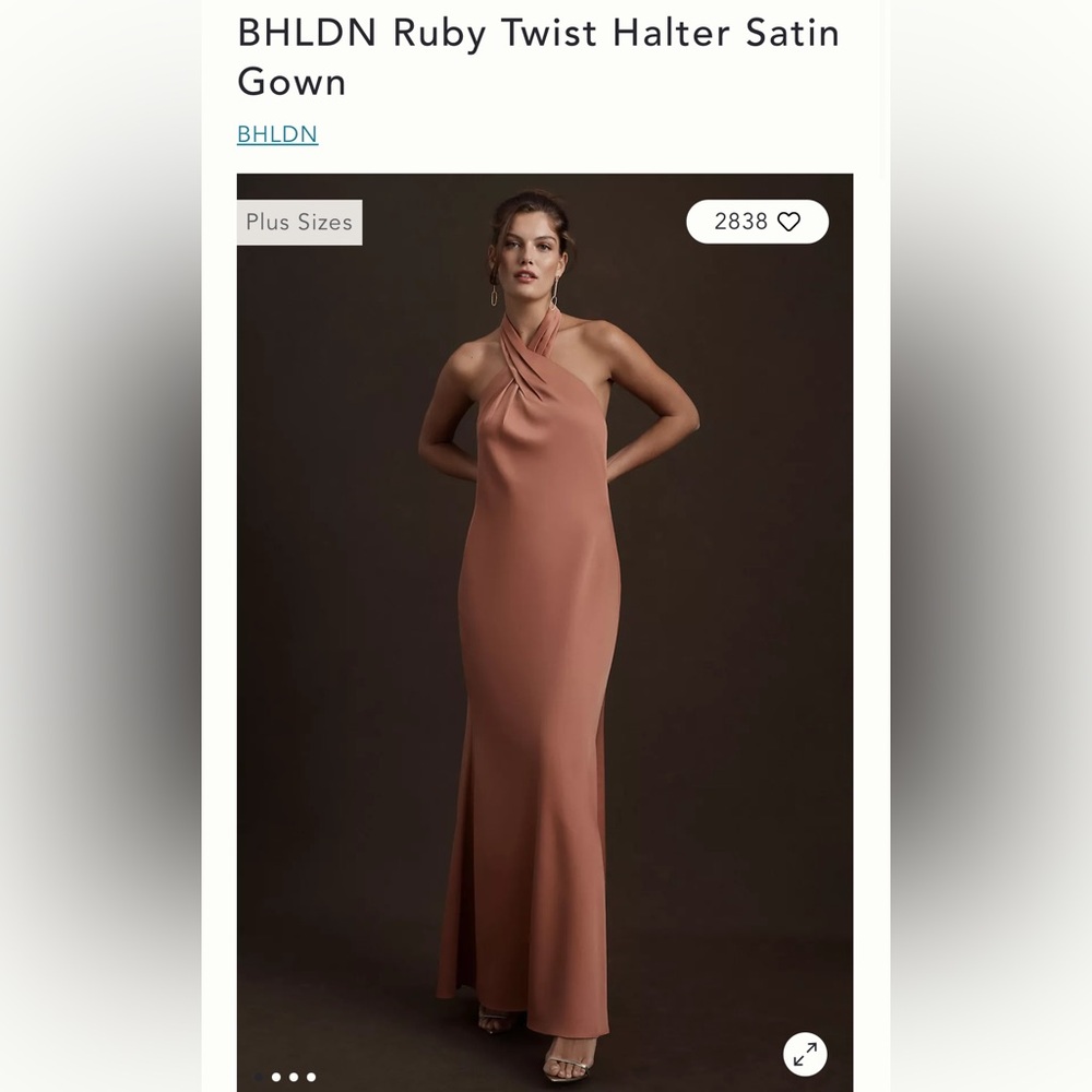 BHLDN Ruby Twist Halter Dress